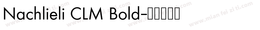 Nachlieli CLM Bold字体转换